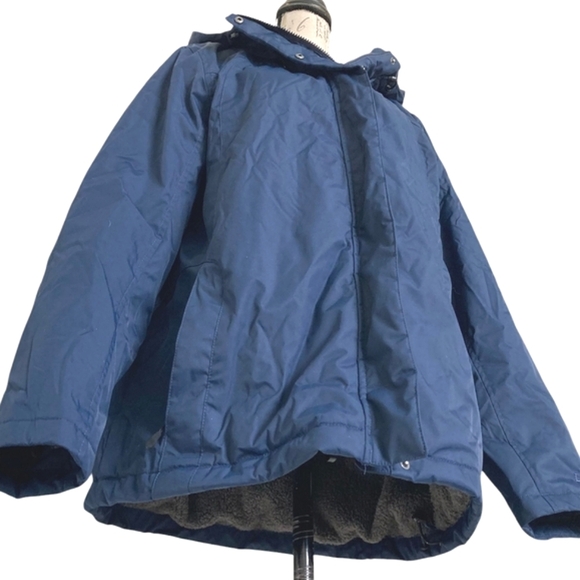 LL Bean Womens Fleece Lined hooded Parka Jacket XL Warm Winter Outdoor Coat - Picture 11 of 17